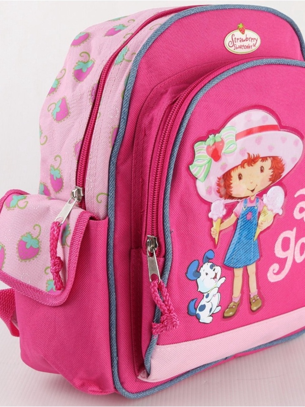 Y2K Small Strawberry Shortcake Backpack with water bottle
